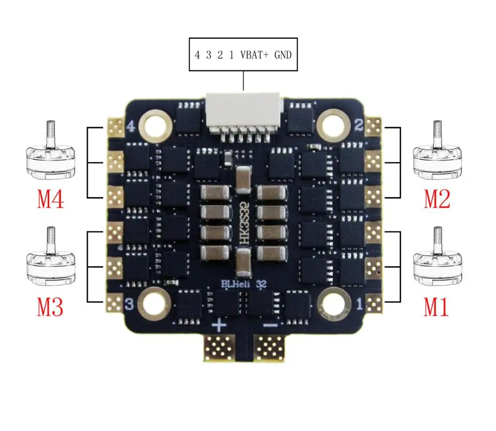 4 in1 BL32 32bit 35A ESC Blheli32 35AX4 на возраст от 2 до 6 лет с Поддержка Dshot1200/600/300/150 Oneshot125 Multishot PWM для 180 250 мм FPV Quadcopter