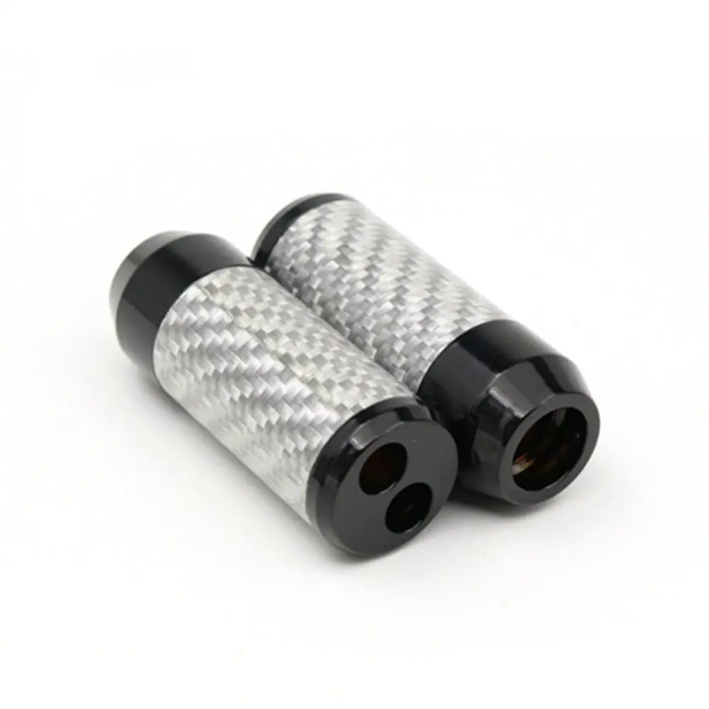 Haladne 1Pcs HiFi Carbon Fiber Pants Boot Y Splitter Speaker Audio Cable Wire pant Adapter DIY Stereo Earphone Connector