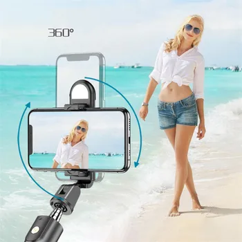 

High quality Wireless bluetooth Selfie Stick Tripod With Remote Palo Selfie Extendable Foldable Monopod For Iphone Action Camera