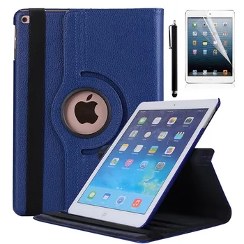 

360 Rotating Stand Case Cover with Auto Wake Sleep for Apple iPad 9.7" 2018 / 2017 Release +Stylus +Screen Film