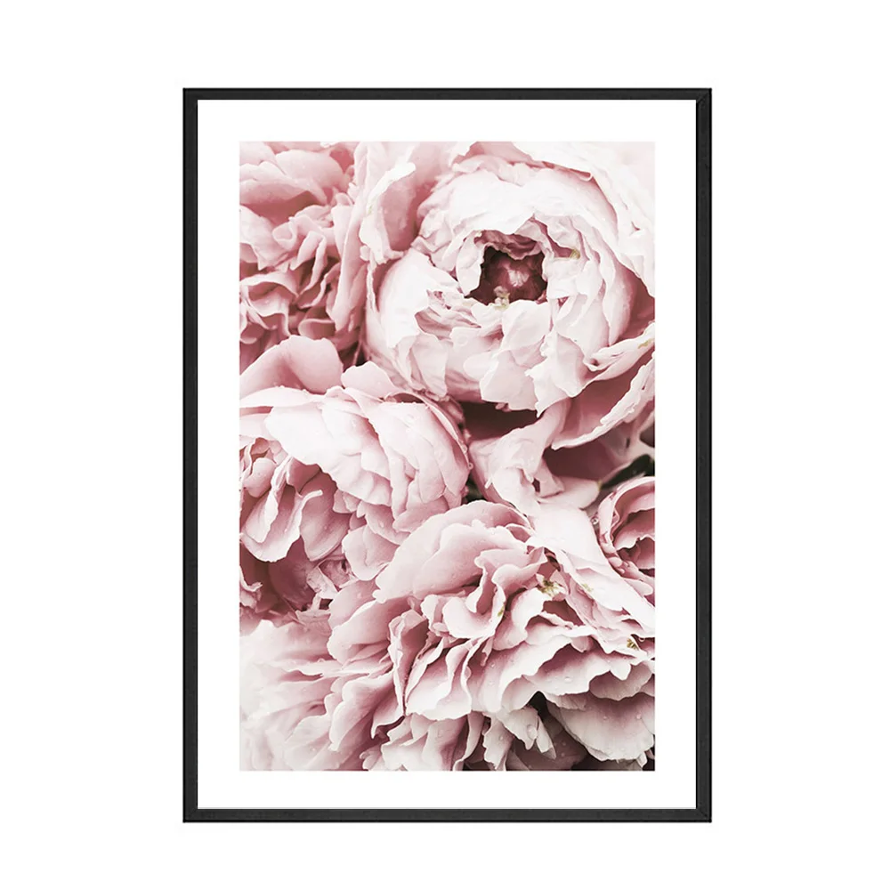 Modern-Fashion-Girl-Picture-Home-Decor-Nordic-Pink-Flower-Style-Wall-Art-Black-White-Posters-and (9)