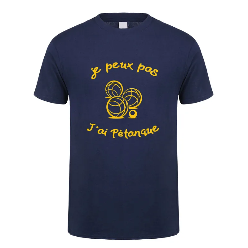 

Funny French Petanque boule T Shirt Men Short Sleeve Cotton T-shirts Mans Camisetas Gift JL-056