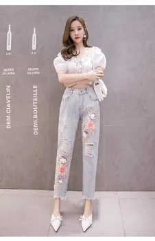 

Trousers Women Flat Mujer Limited Sweatpants Real Pants Women Free Shipping 2020 Winter Korean Style Wash High Waist Bib Female