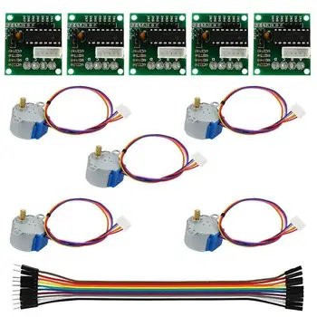 

5Pcs 5V Stepper Motor With Uln2003 Driver Board Dupont Cable For Arduino Reduction Step Motor Gear Stepper Motor 4 Phase