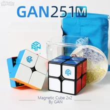 Gan251m Ган 251 Магнитный куб 2x2x2 магический Скорость Cube 2x2 головоломки конкурс игрушка Cubo WCA Чемпионат 2x2 с помощью магнитов