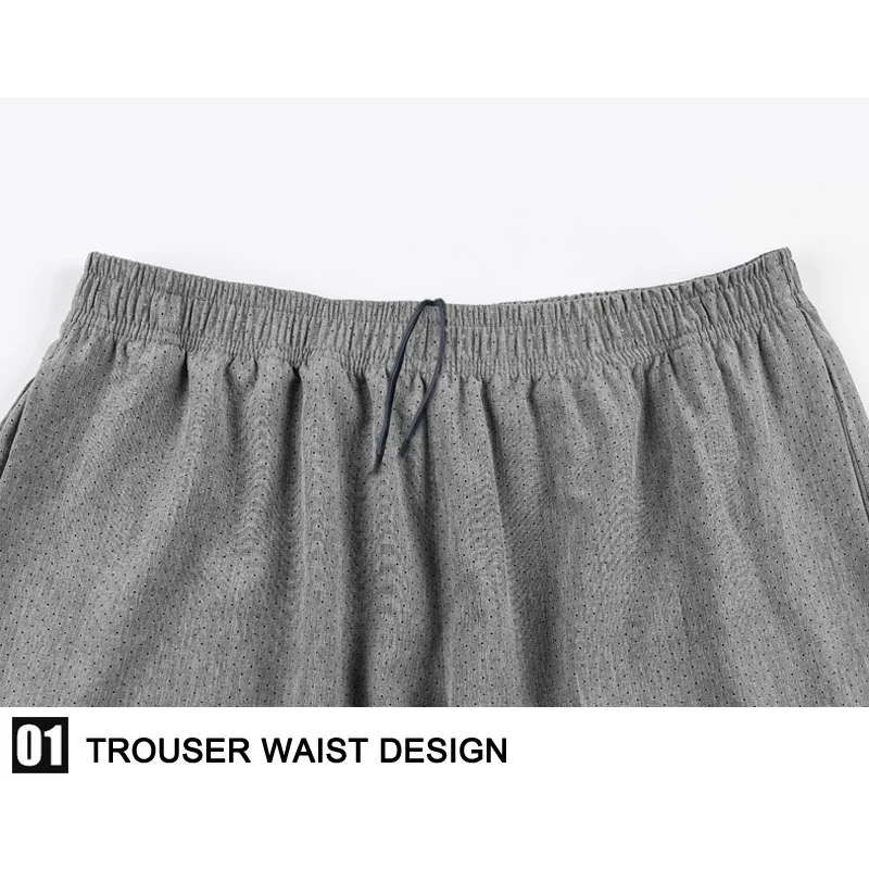 Newly Men Soft Mesh Shorts Workout Jersey Pants Casual Pants Fitness Loose Shorts for Basketball Gym Running SD669