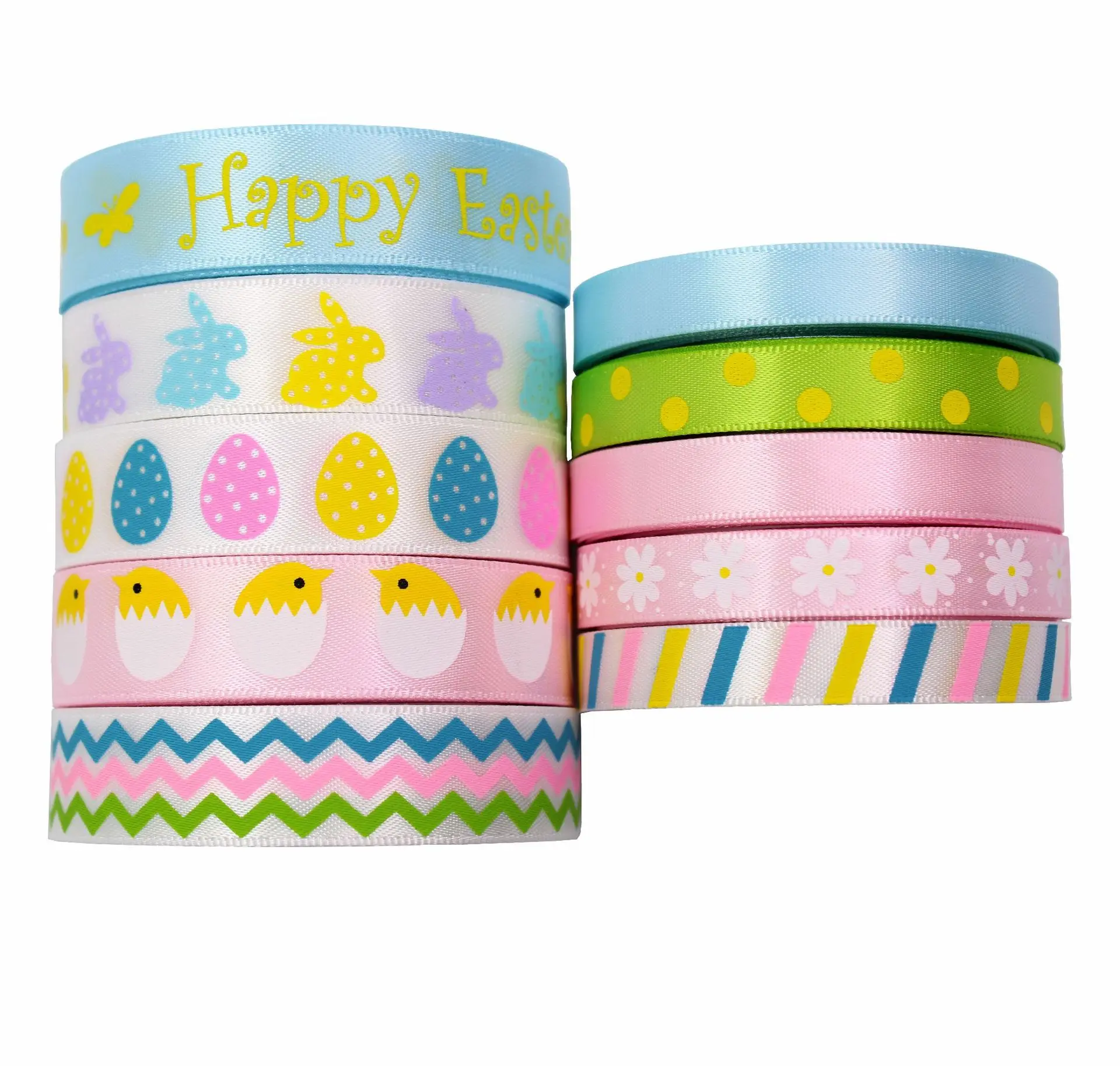Ribbon Supplies 5 Yard Easter Ribbon Gifts Box Packaging Festival Event Party Handmade DIY Bowknot Hair Accessory Cake Bouquet Home Decoration