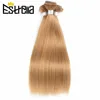 Peruvian Straight Human Hair Bundles with Closure Honey Blonde Human Hair Bundles With Closure Remy Ombre Human Hair Extension ► Photo 2/6