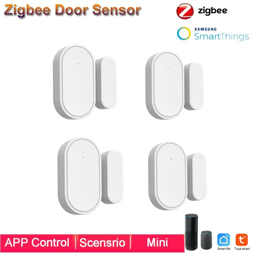 Smart Window Door Sensor ZigBee 3.0 Wireless Connection Multifunction Work with Smartthings Echo TUYA smart life zigbee 3.0 hub