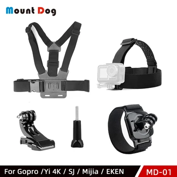 

For Gopro Hero 7 6 5 for Xiaomi Chest Strap Belt Head Strap Set 360 Degrees Rotation Wrist Strap Mount For Yi 4k Action Camera
