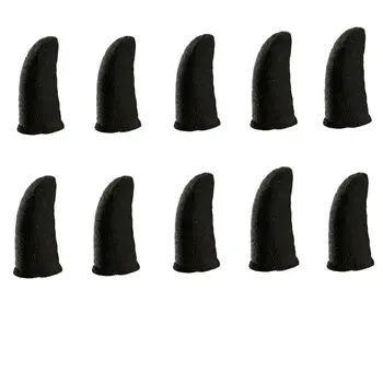 

5Pair Carbon Fiber Finger Sleeve Non-slip Breathable Finger Gaming Gloves for -iPhone/An-droid/iOS Mobile Phone/Tablet
