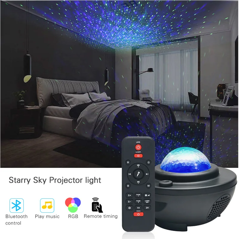 Colorful Starry Sky Projector Blueteeth USB Voice Control Music Player