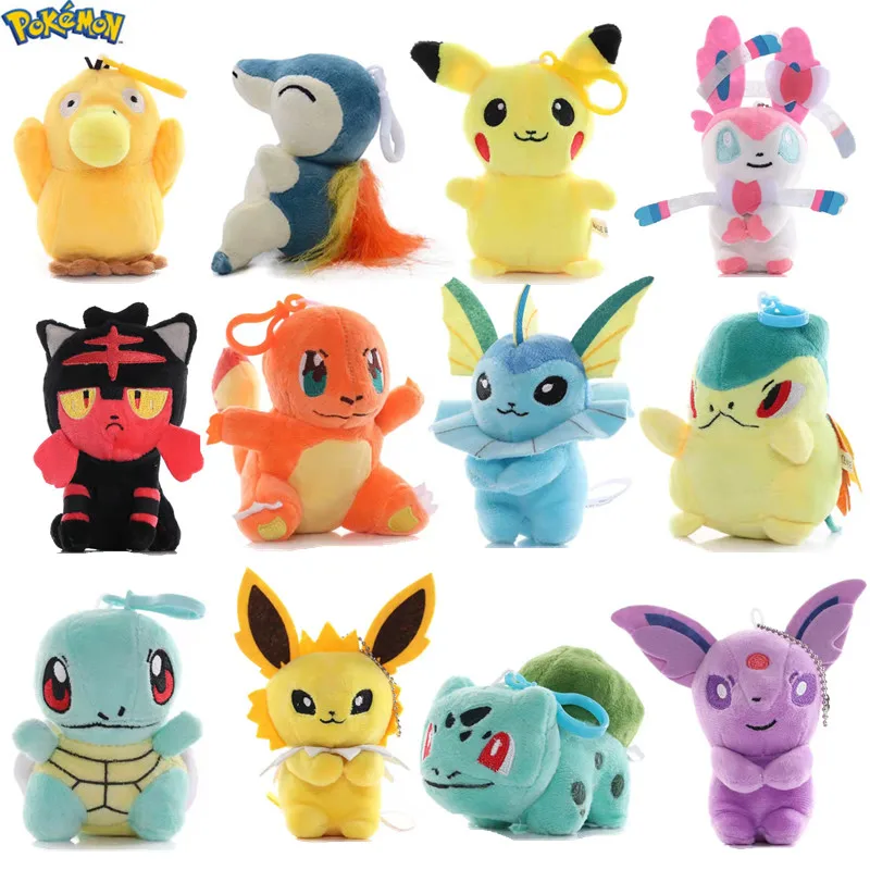 10-15 см покемон Пикачу чармандер психоутка Eevee джигглиффи Сквиртл Бульбазавр