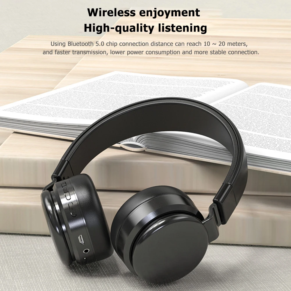Bluetooth 5 0 Wireless Headphone 3 5mm Wired Headset for Music Audio Calling for Computer Tablets Smartphone