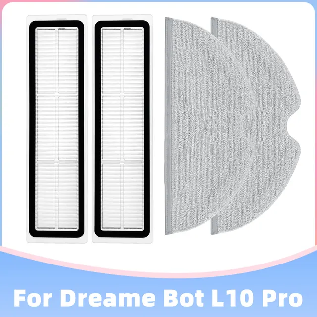Xiaomi Dreame Bot L10 Pro D9 TROUVER LDS Finder Robot Vacuum Cleaner Parts Main Side Brush Hepa Filter Mop Cloths Replacement Set G