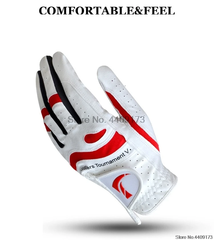 Мужские перчатки для гольфа с левой рукой высокого качества, мягкие дышащие перчатки для полной руки, мужские противоскользящие удобные варежки D0630