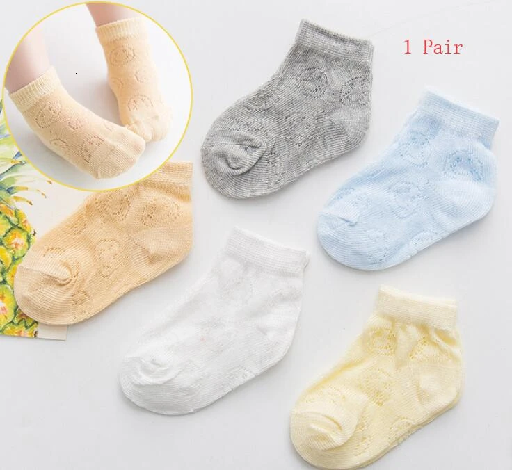 1 пара, Lytwtw's, хлопковые детские носки для маленьких девочек, детские тонкие дышащие летние дешевые носки в сеточку для мальчиков, одежда для новорожденных, подарок - Цвет: Style 2 Boy