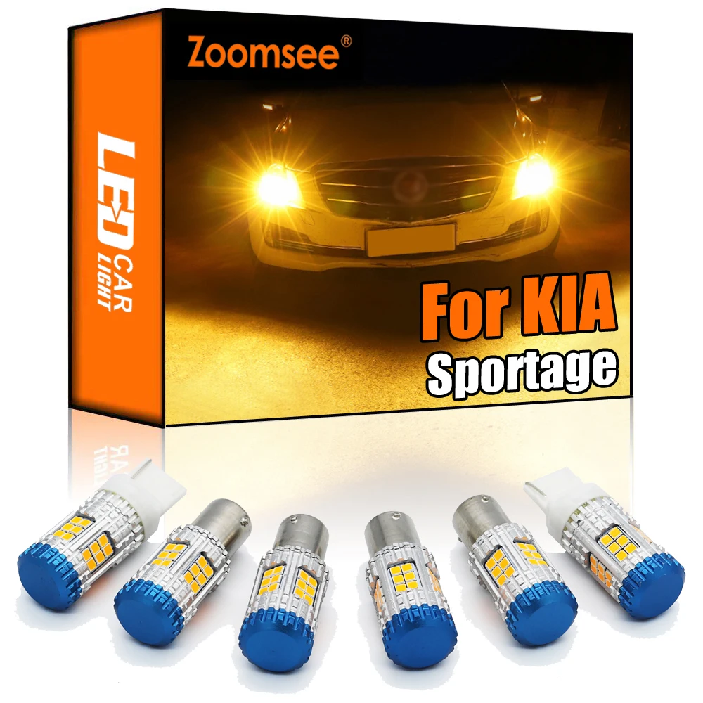 Zoomsee Canbus For KIA Sportage 2 3 4 2005-2020 No Hyper Flash Error Auto Lamp LED Front Rear Turn Signal Light Indicator Bulb | Автомобили