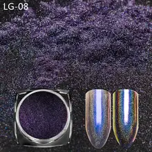 Павлин Хамелеон блестящий порошок 0,2 г Лазерная Голография зеркало хромированный пигмент пыль голографический гвоздь пайетки декоративный для маникюра DIY