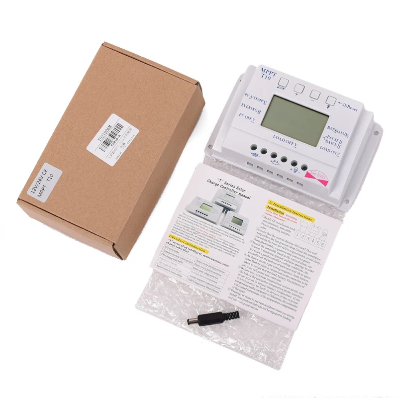 Sensor de Temperatura Melhorar a Eficiência de Carregamento por 30% Solar Controlador Mppt Painel Pode Luz Bateria Pwm 10-40a 11 30% sensor de temperatura luz bateria solar