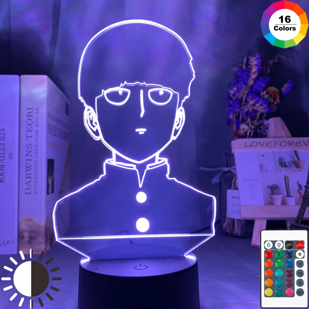 Psycho Led Ночник светильник Mob100 Shigeo фигурка для детей офисный декоративный цветная