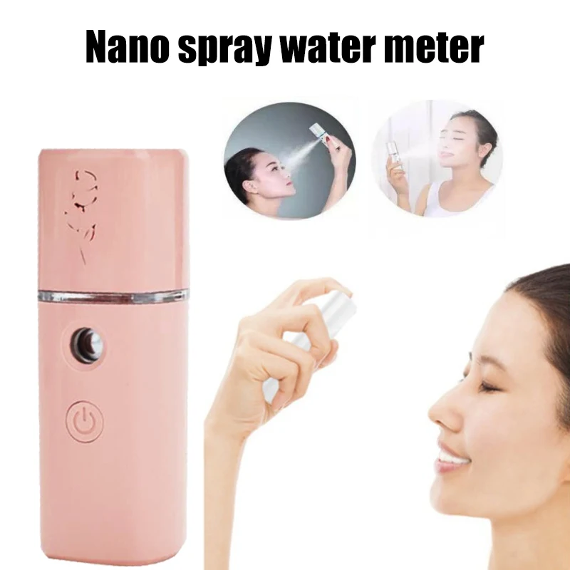  Aroma Diffuser Portable Pink Moisturizing Face Care Mini Humidifier Gifts Facial Color Vaporizer Li