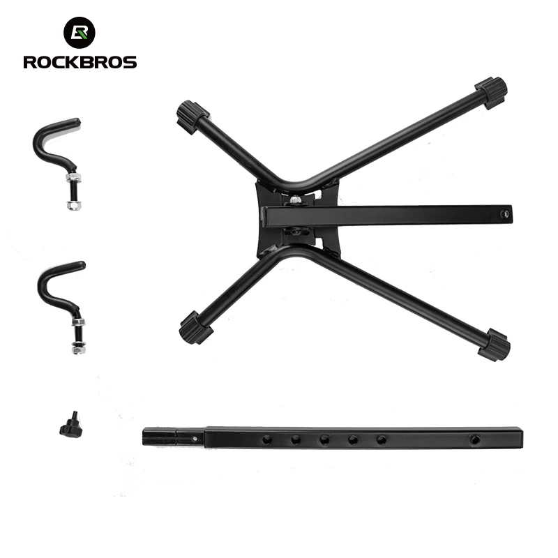 ROCKBROS подставка для ремонта велосипеда, подставка для велосипеда из алюминиевого сплава, регулируемая высота, съемная Складная стойка для горного велосипеда