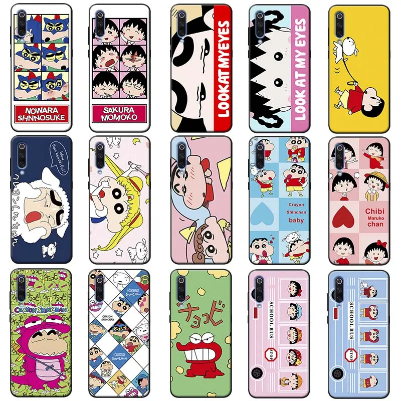 Soft Silicone Phone Case for samsung galaxy a50 a70 a30 a40 a20 s8 s9 s10 plus Crayon Shin Chan |