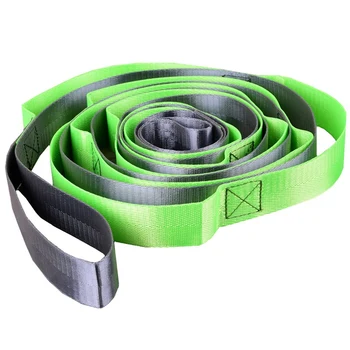 

Nylon Multi 12 Loops Yoga Stretch Straps Fitness Tension Stretching Belt Ropes for Aerial Yoga Hammock Body