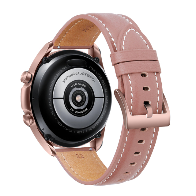 22mm Leather Watch strap For Samsung galaxy watch 3 41mm 45mm for Huawei Watch GT2 46mm Replacement Watch Band