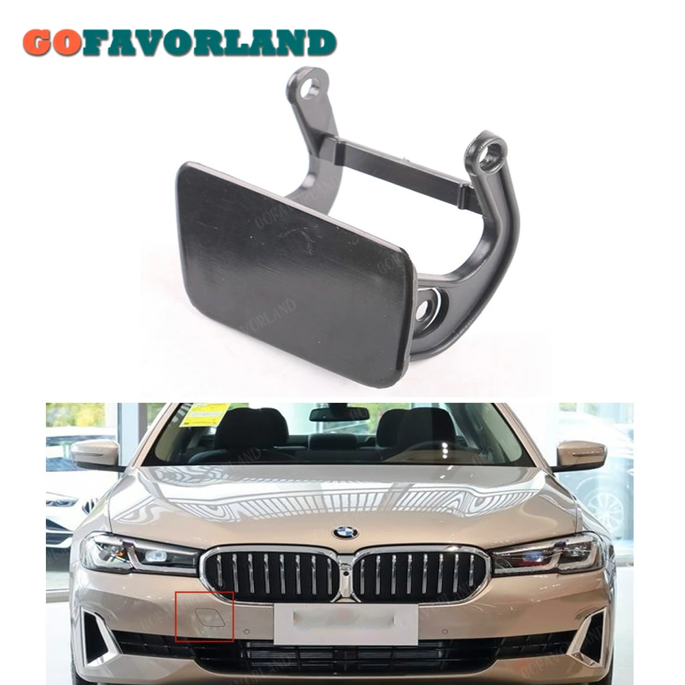 Right Front Bumper Headlight Washer Cover Nozzle Cap Primed 51117060586