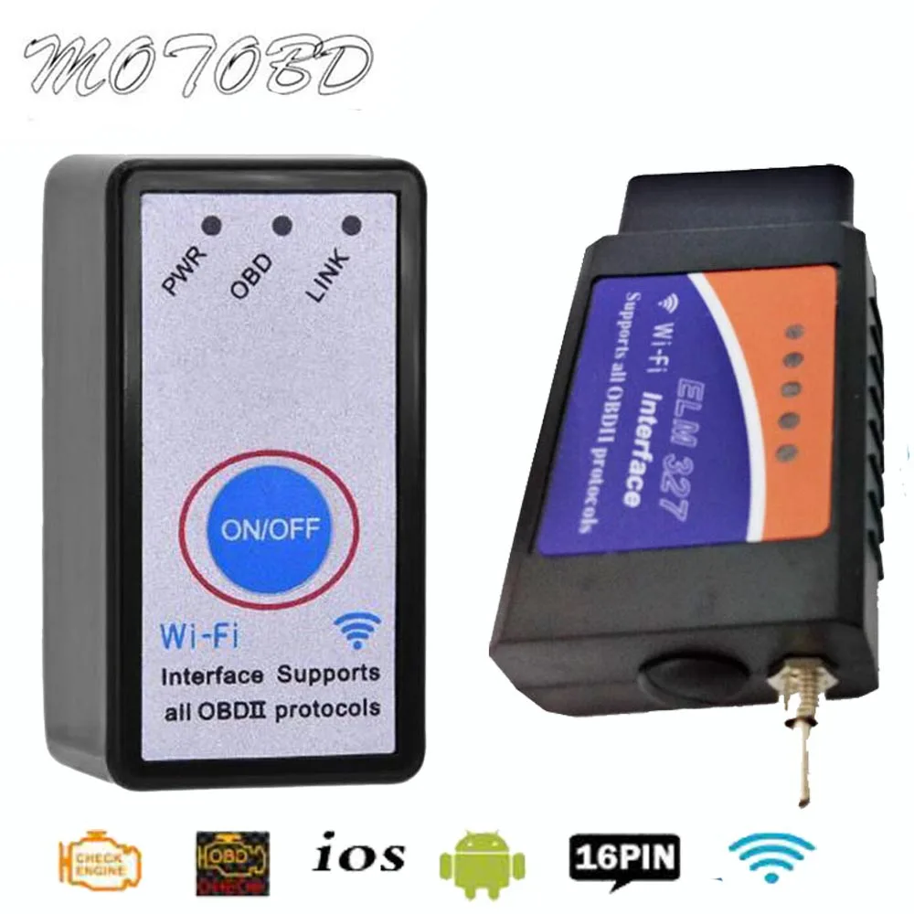 ELM327 V1.5 OBD2 сканер WIFI OBD 2 Автомобильный диагностический инструмент для IOS Android ПК ELM