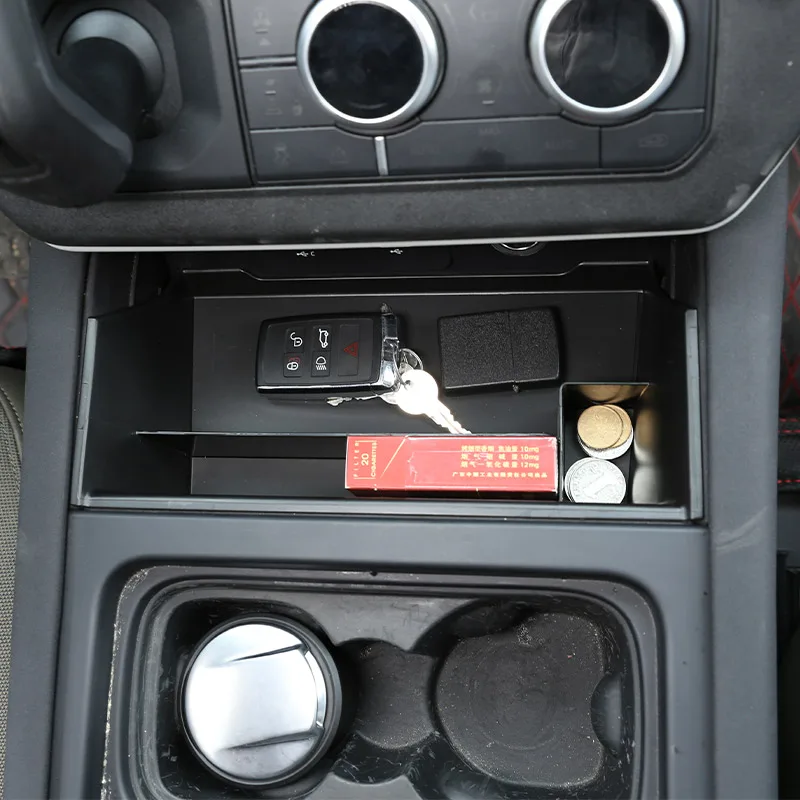 NEW!!!Black ABS For Land Rover Defender 90 110 2020-2024 Car Styling ABS Black Car Central Storage Box Phone Box Car Accessories — view 6