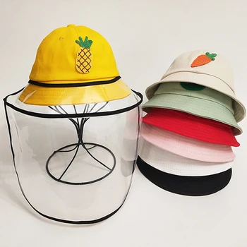 

Kid Protection Cap Dustproof Anti-Spitting Cartoon Pattern Face Shield Outdoor Protective Cover Cap