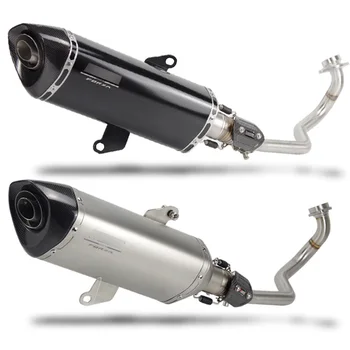 

Forza 300 Slip-on Motorcycle exhaust muffler headers full exhaust pipe link pipe DB killer escape moto for Forza 300 2018 2019
