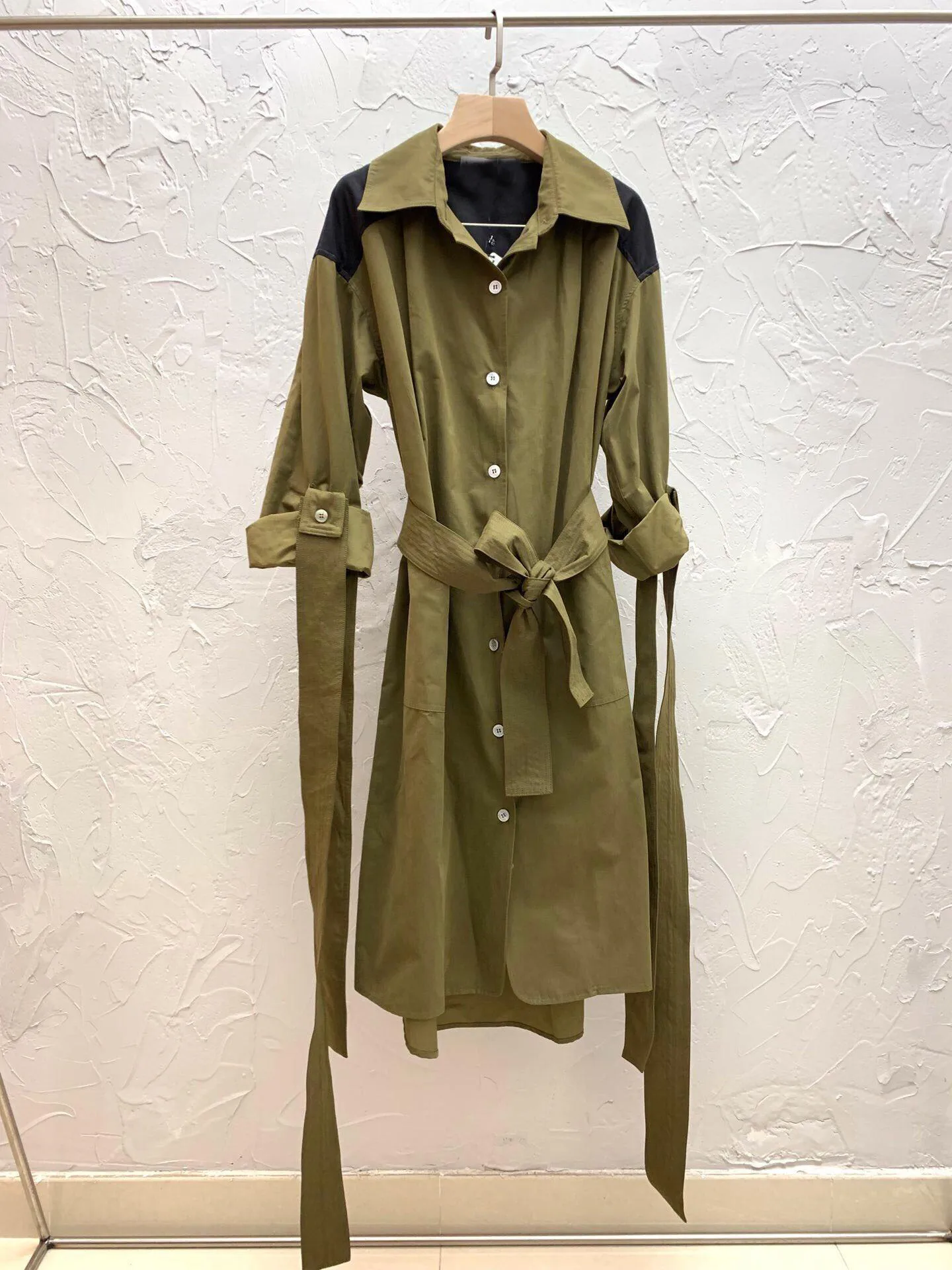 

2019FW high quality autumn new women patchwork trench coat female casual jacket long coat outerwear ddxgz2 9.18