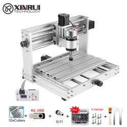 Fraiseuse CNC 3018 PRO MAX GRBL, 200w, 3 axes, Pcb, Support de routeur en bois, gravure Laser, DIY 