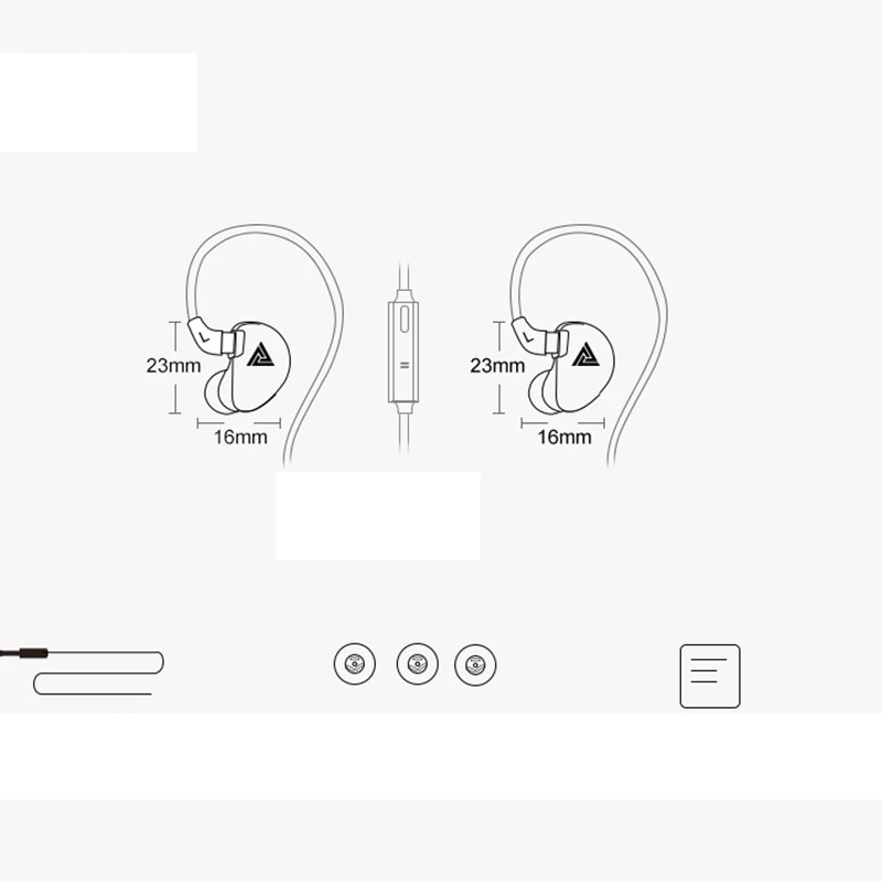 QKZ Vk5 In Ear 3 5mm Wired Dynamic Headphones 4 Unit Monitoring Level Noise Reduction HIFI Headphones for Phones Computers
