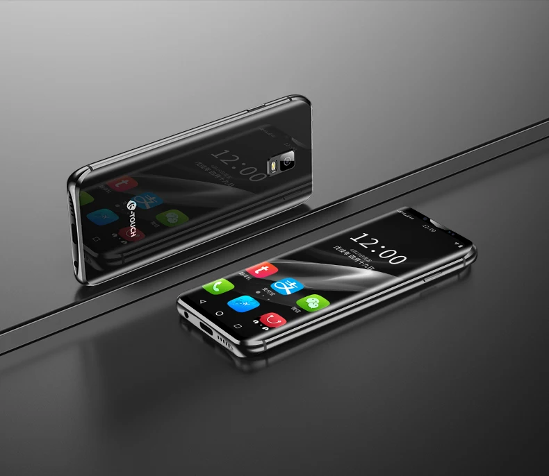 Anica K-Touch i10s mini 4G смартфон 3,5 дюймов 3 ГБ ОЗУ 32 ГБ/64 Гб ПЗУ Android 8,1 года с функцией Wi-Fi точки доступа, маленький кожаный мобильный телефон - Цвет: Черный