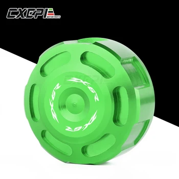 

NEW LOGO ZX6R Motorcycle CNC Aluminum Rear Brake Fluid Reservoir Cover Cap For Kawasaki ZX6R ZX-636 ZX-6R 2003-2014 2015 2016