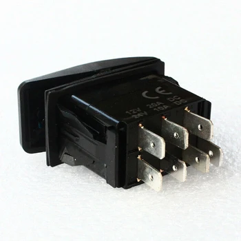 

3 Way Blue LED Rocker Switch 7Pin ON OFF ON DPDT 12V 24V Waterproof Car Boat