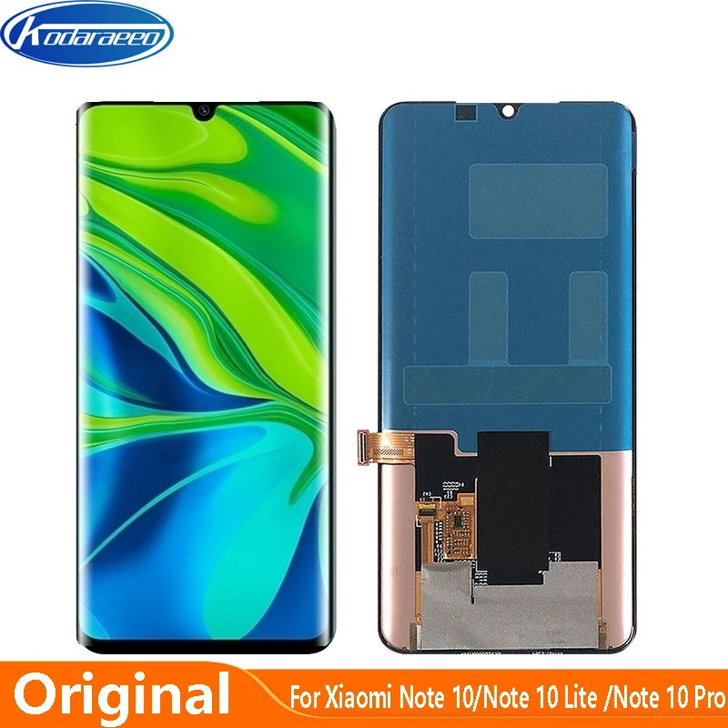 ЖК-дисплей 6 47 дюйма для Xiaomi Mi Note 10 Lite сенсорный дигитайзер панель аксессуары Pro |