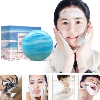 

Mineral Sea Salt Soap Mites Removal Skin Cleaning Bath Handmade Soap Deep Cleaning Essential Oil Soap 80g Dropshipping TSLM1