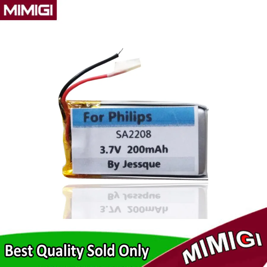New 200Mah Batteria Per Philips Sa2208 Sa-2208 Mp3 Player Sport Mini Registrazione Fm Walkman Batterie Accumulatori Akku