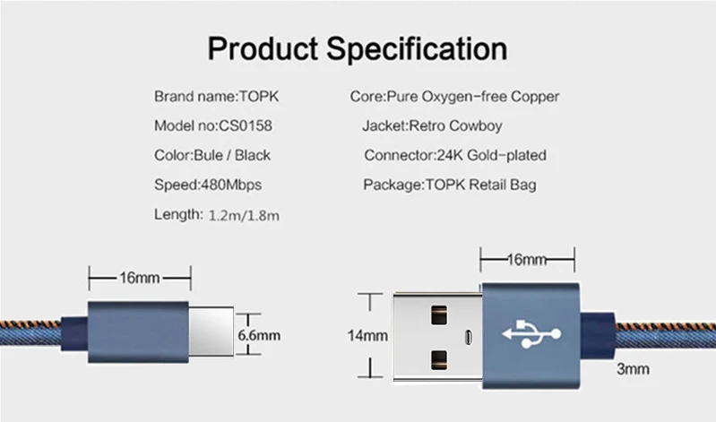 Джинсовый Micro USB кабель 3A Быстрая зарядка Microusb зарядное устройство шнур для samsung S7 Xiaomi Redmi Note 5 Pro 4 планшет Android, телефон Micro