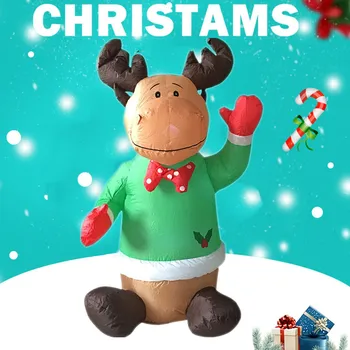 

Inflatable Christmas Elk Outdoor Christmas Decoration Home Garden New Year christmas decorations for home adornos navidenos