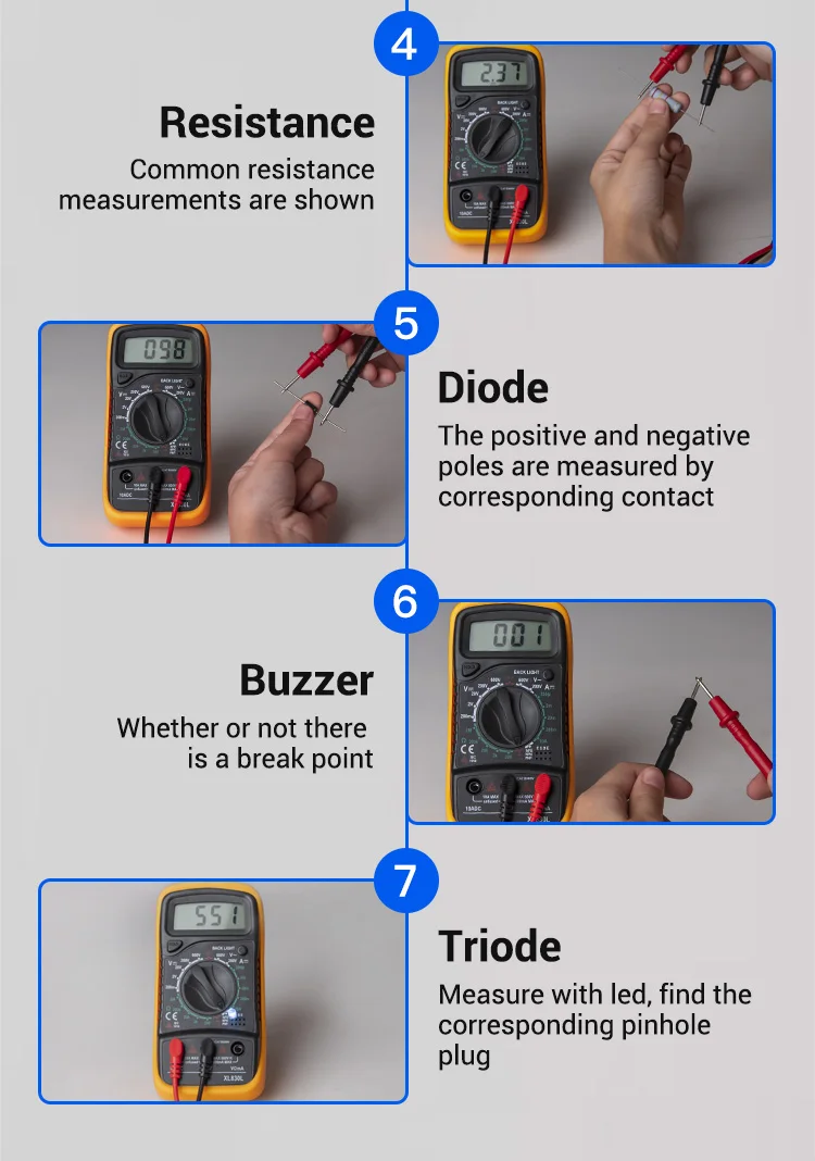ANENG XL830L тестер мультиметр цифровой digital multimeter esr метр токовые клещи transistor tester мультиметры мультитестер кабель трекер мини мультиметр мультимитр mini multimeter capacitor tester