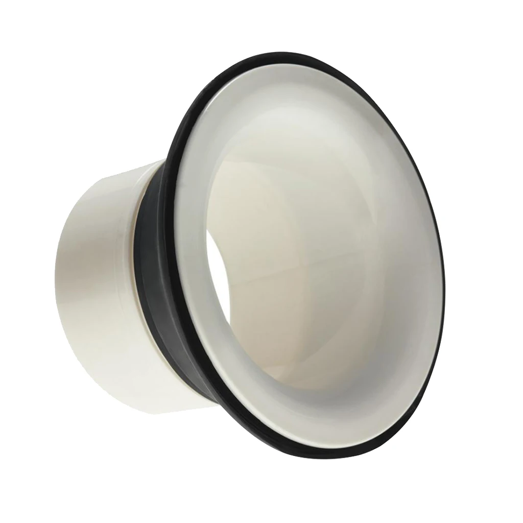 Bass Drum Port Bass Drum Sound Enhancer with Port Hole Ring White