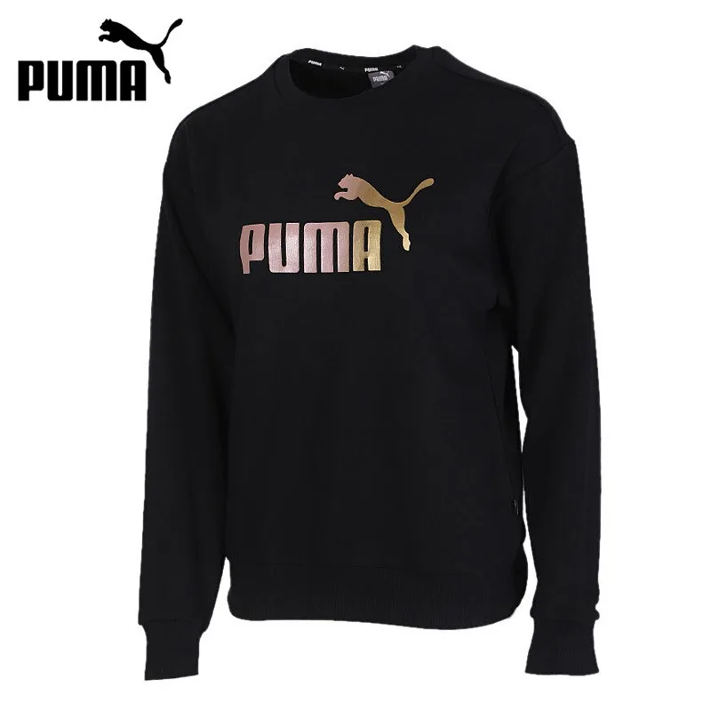 

Original New Arrival PUMA ESS+ Metallic Crew Sweat Women's Pullover Jerseys Sportswear