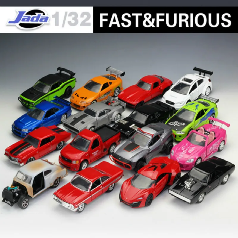 Классическая Металлическая Гоночная машина 1:32 Jada Fast and Furious 8 литая игрушка из
